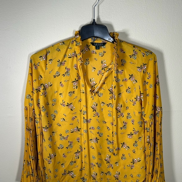 Ralph Lauren Women’s Mustard Floral Shirt - Picture 2 of 7